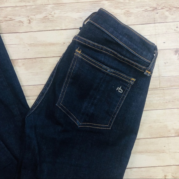 Rag & Bone Dark Wash Skinny Jeans - Picture 6 of 8